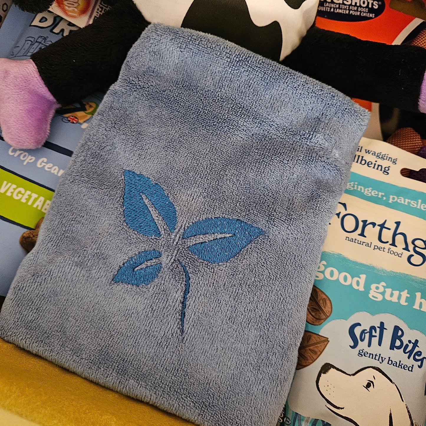 Logo Embroidered Dog Towel