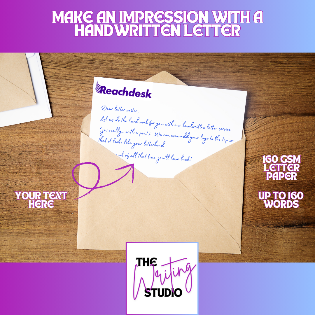 EU: Handwritten A4 Letter, Single Sided (Tracked)
