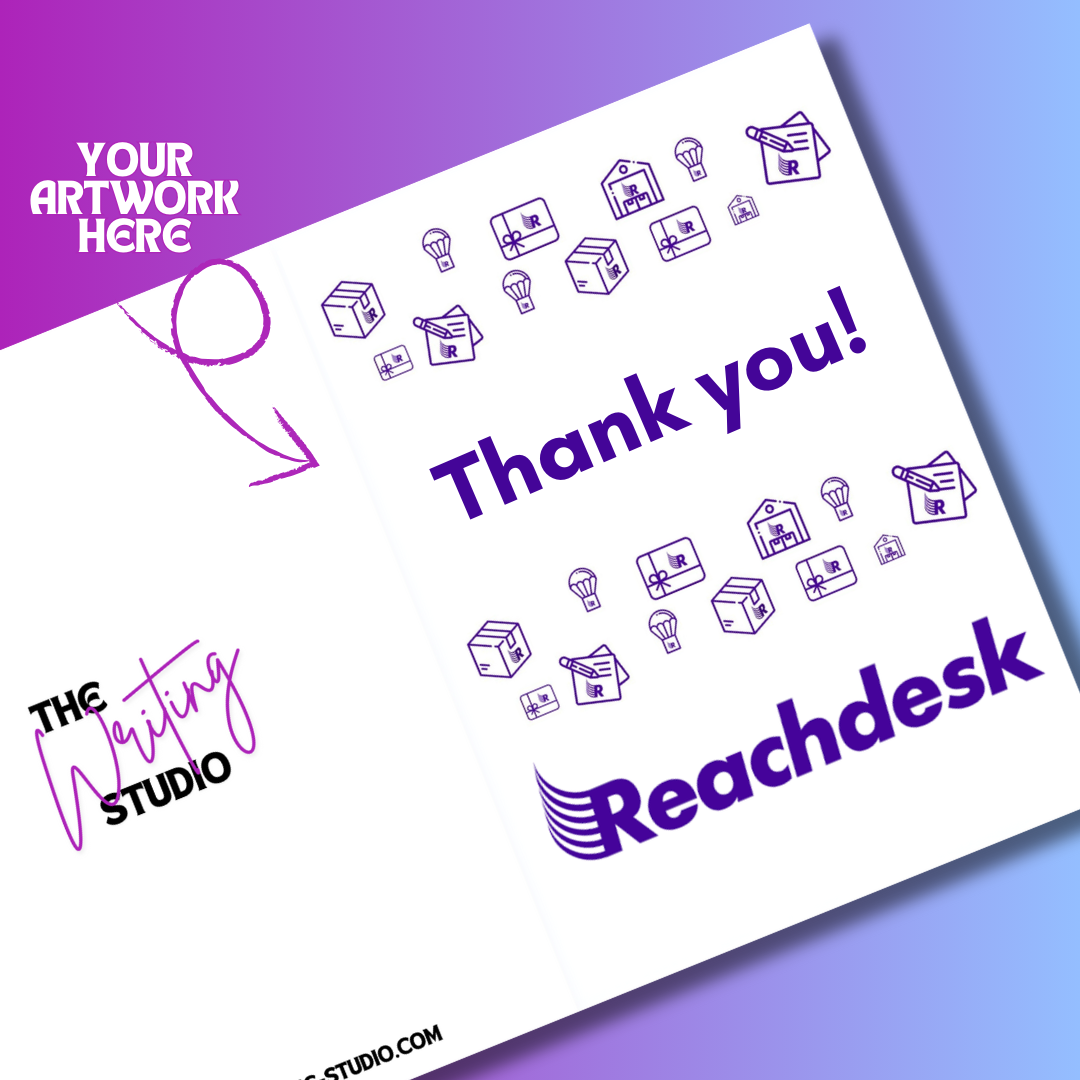 EU: Handwritten A5 Custom Greetings Card
